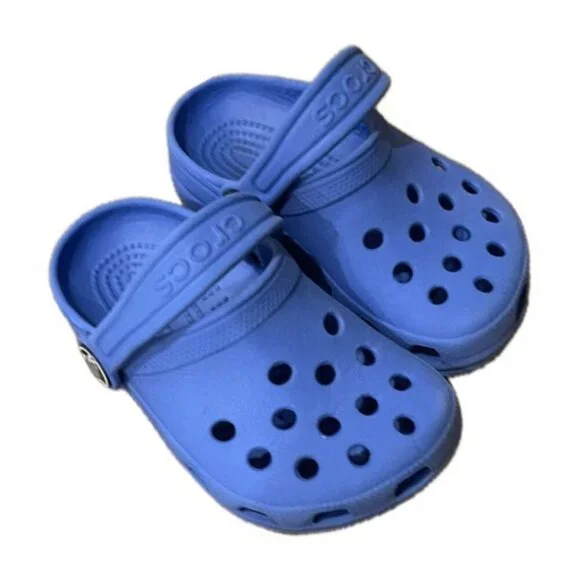 CROCS CLOG SIZE SLIDE ON BLUE KAWAII BABIES CONFORTBLE SHOES